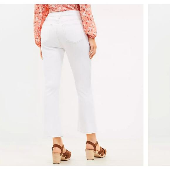 LOFT White Straight Leg Jeans for Women - Picture 2 of 7